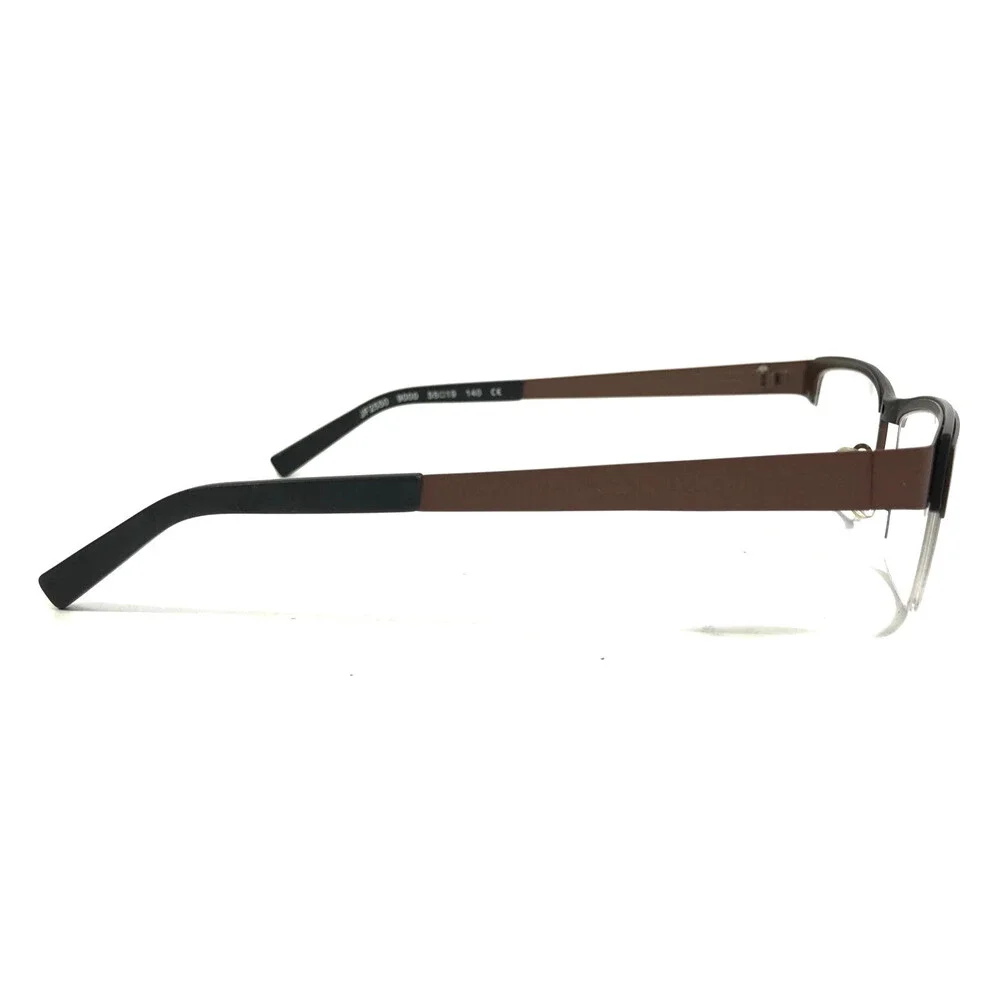 J.F. Rey Eyeglasses Frames JF2550 9000 Matte Brown Black Rectangle 50-19-140